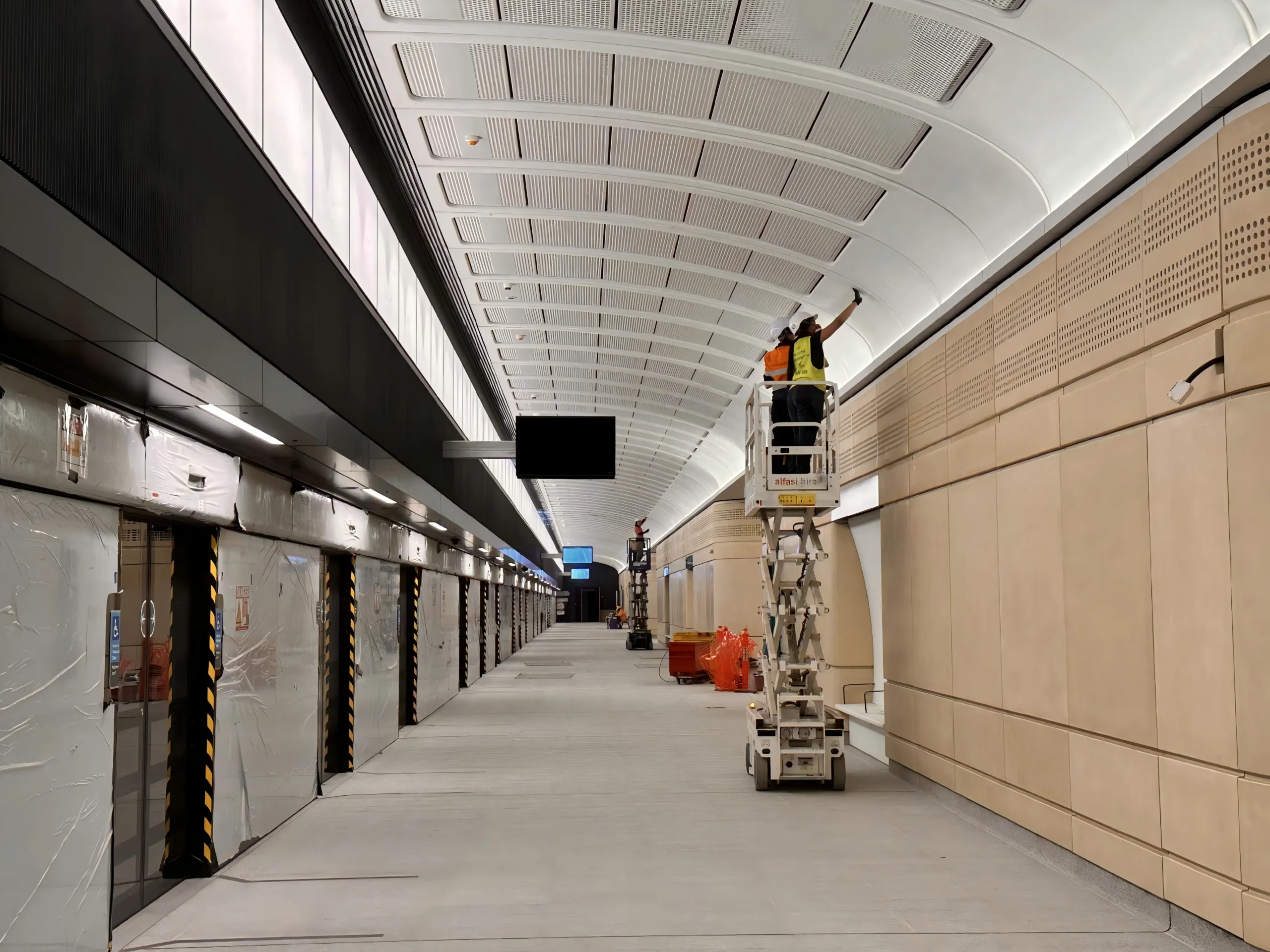Completed architectural project featuring GRC elements